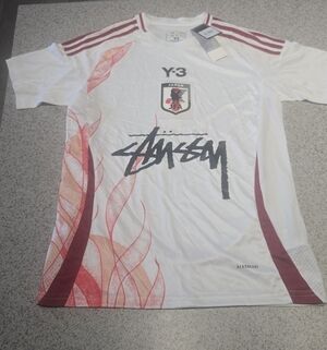 Adidas Stussy Edition Japan x Y3 Away Authentic Soccer Jersey - Men's XS NWT